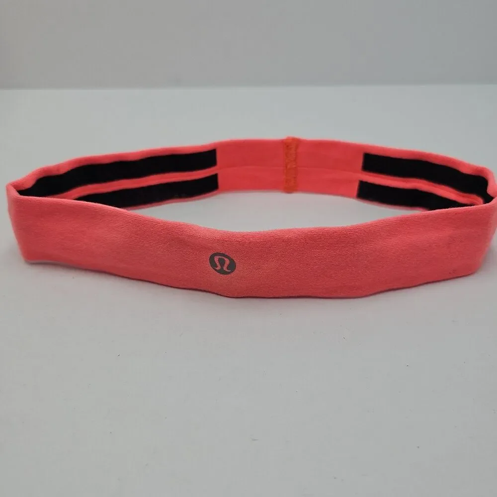 Lululemon Headband Womens Pink Workout Gym Running Lightweight